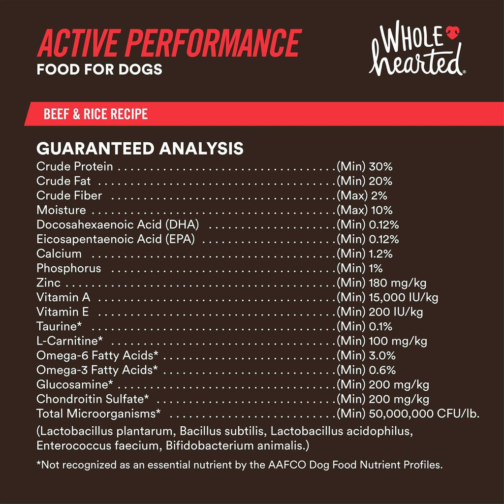 High-Protein Beef & Rice Recipe Dry Dog Food O5374