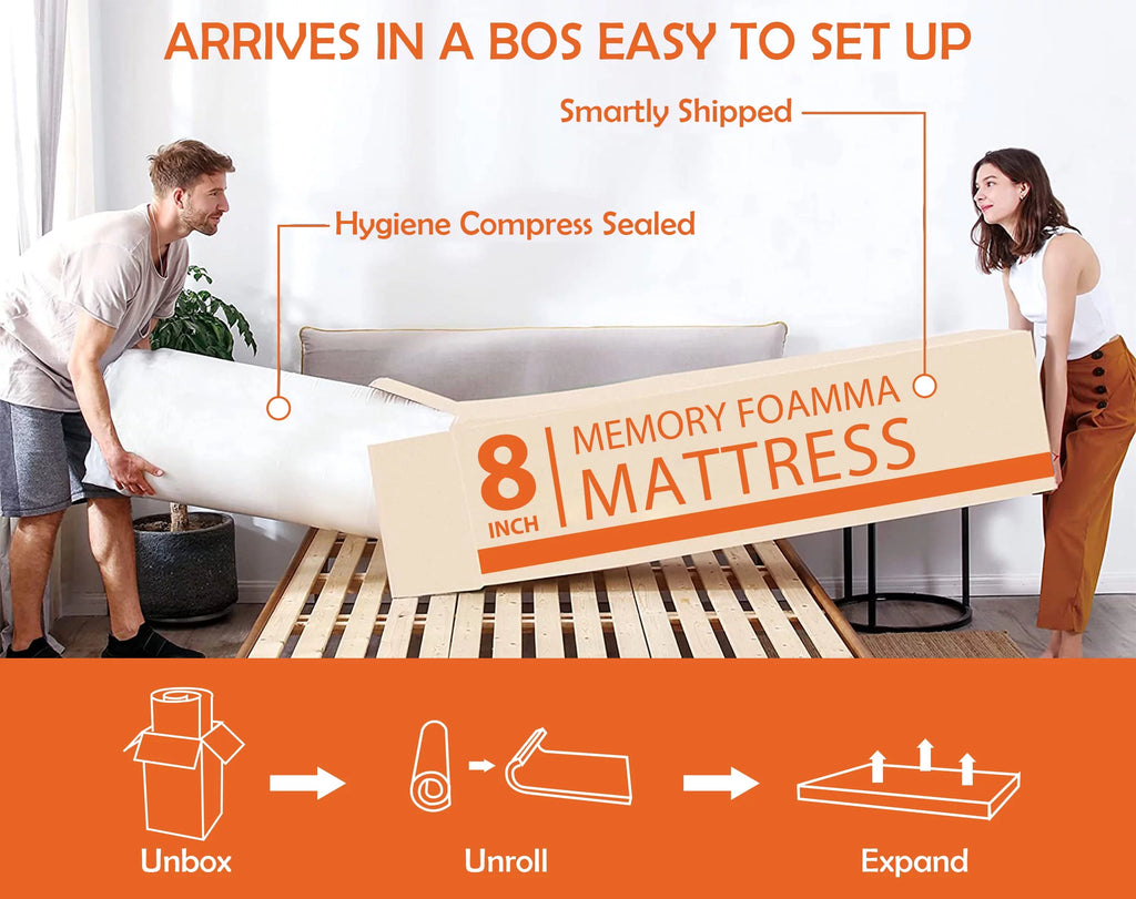 Twin Size Medium Firm Memory Mattress T4907