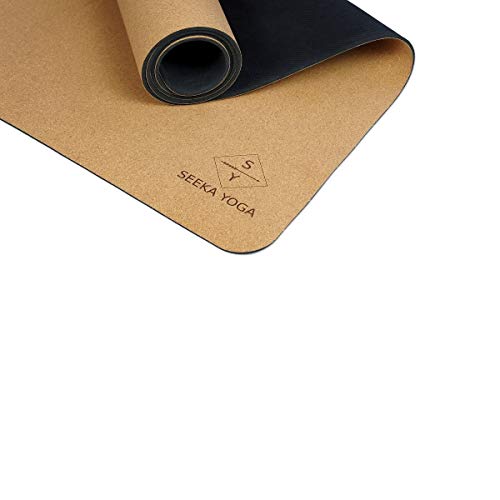 Natural Rubber Cork Yoga Mat 72" x 24" x 4.5mm T219836
