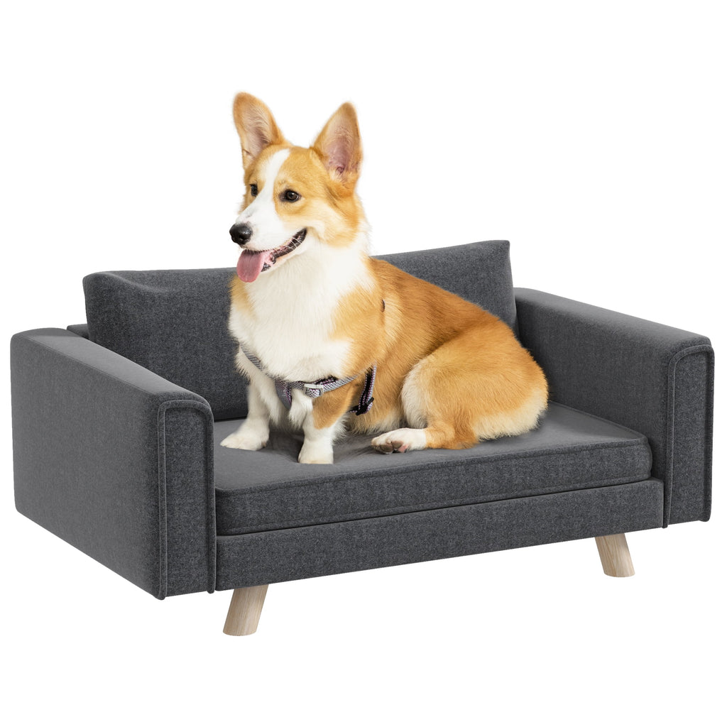 Gray Elevated Pet Sofa X9034