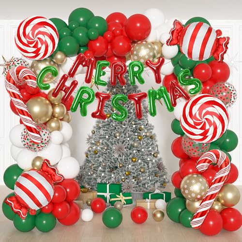 180 Pcs Christmas Balloon Arch Garland Kit W3104