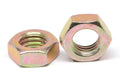 9/16 Coarse Thread Hex Nut Low Carbon Steel Yellow Zinc Plated L717867