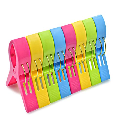 Plastic Clothes Pegs Hanging Clip Clamps (Pack of 8) S2013