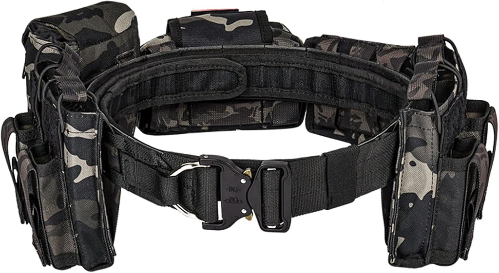 7 in 1 Tactical Modular Duty Belt Set with Pouches V863