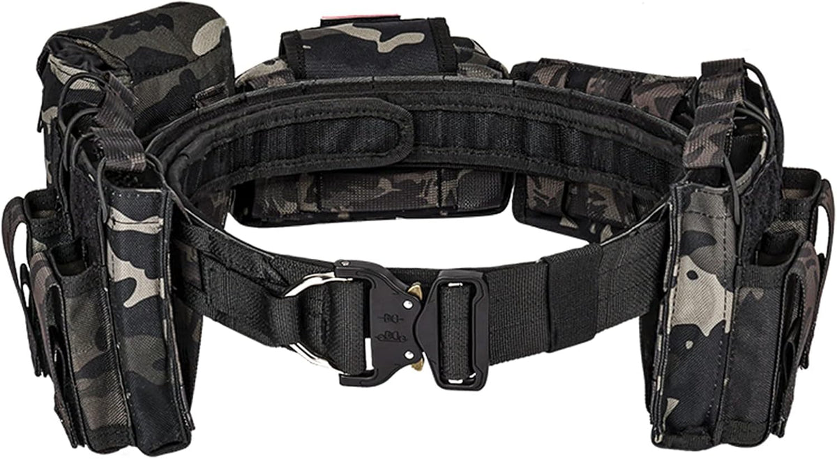 7 in 1 Tactical Modular Duty Belt Set with Pouches V863