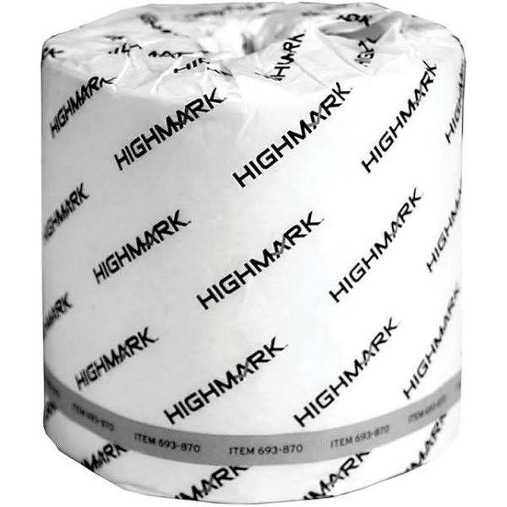 Recycled 2 Ply Bath Tissue White 550 Sheets per Roll Case of 80 Rolls Y3670