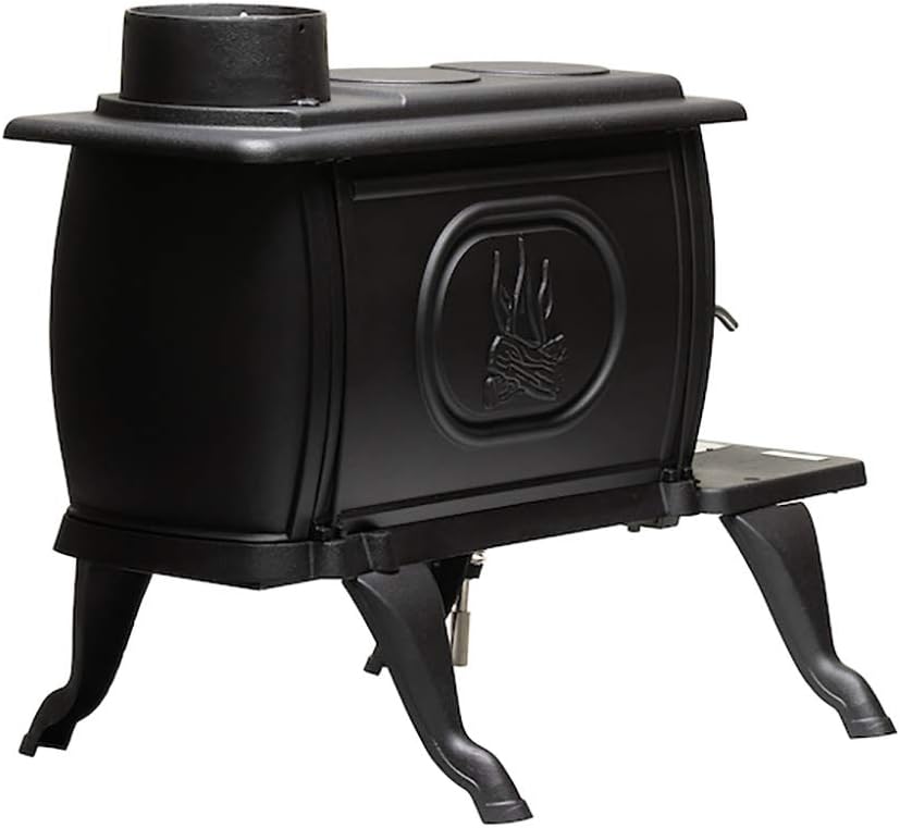 Black Cast Iron Wood Stove P405292