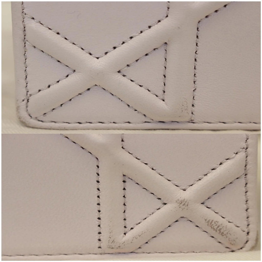 Pre-owned White Leather Medium Shoulder Bag E474612