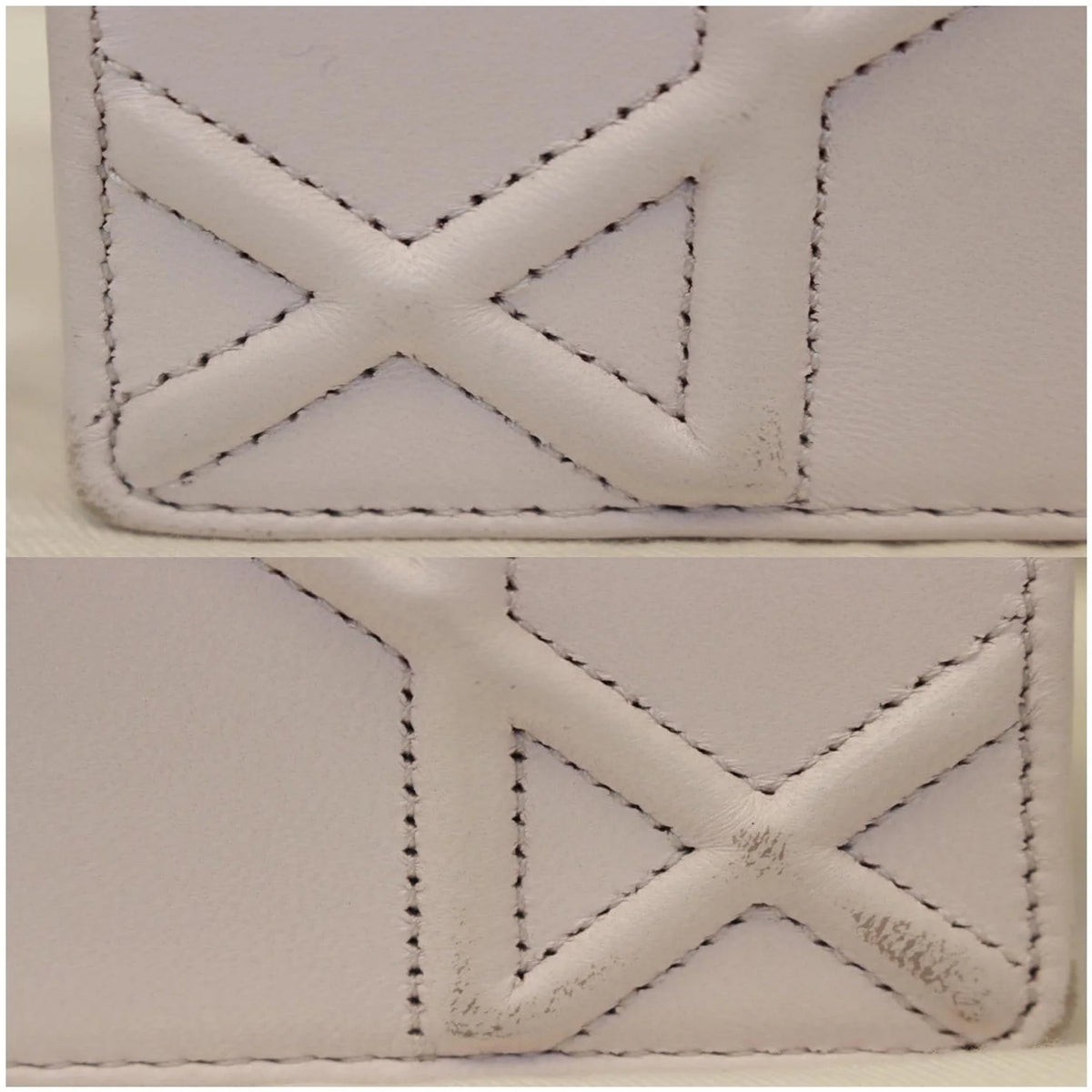 Pre-owned White Leather Medium Shoulder Bag E474612