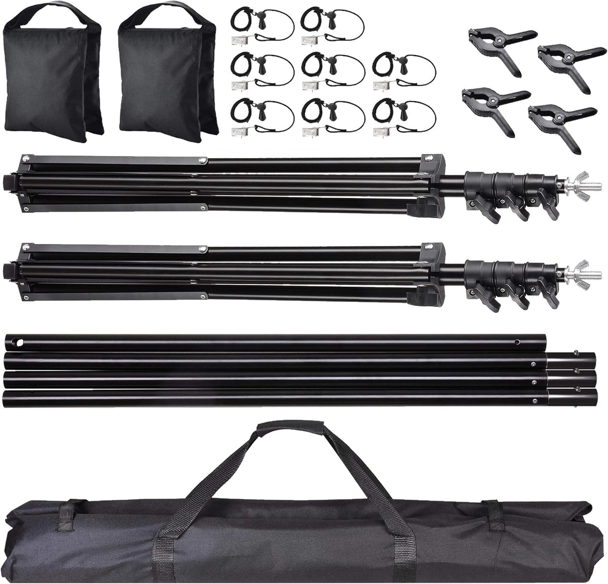 8.5x10ft Adjustable Backdrop Stand with Carry Bag M98149