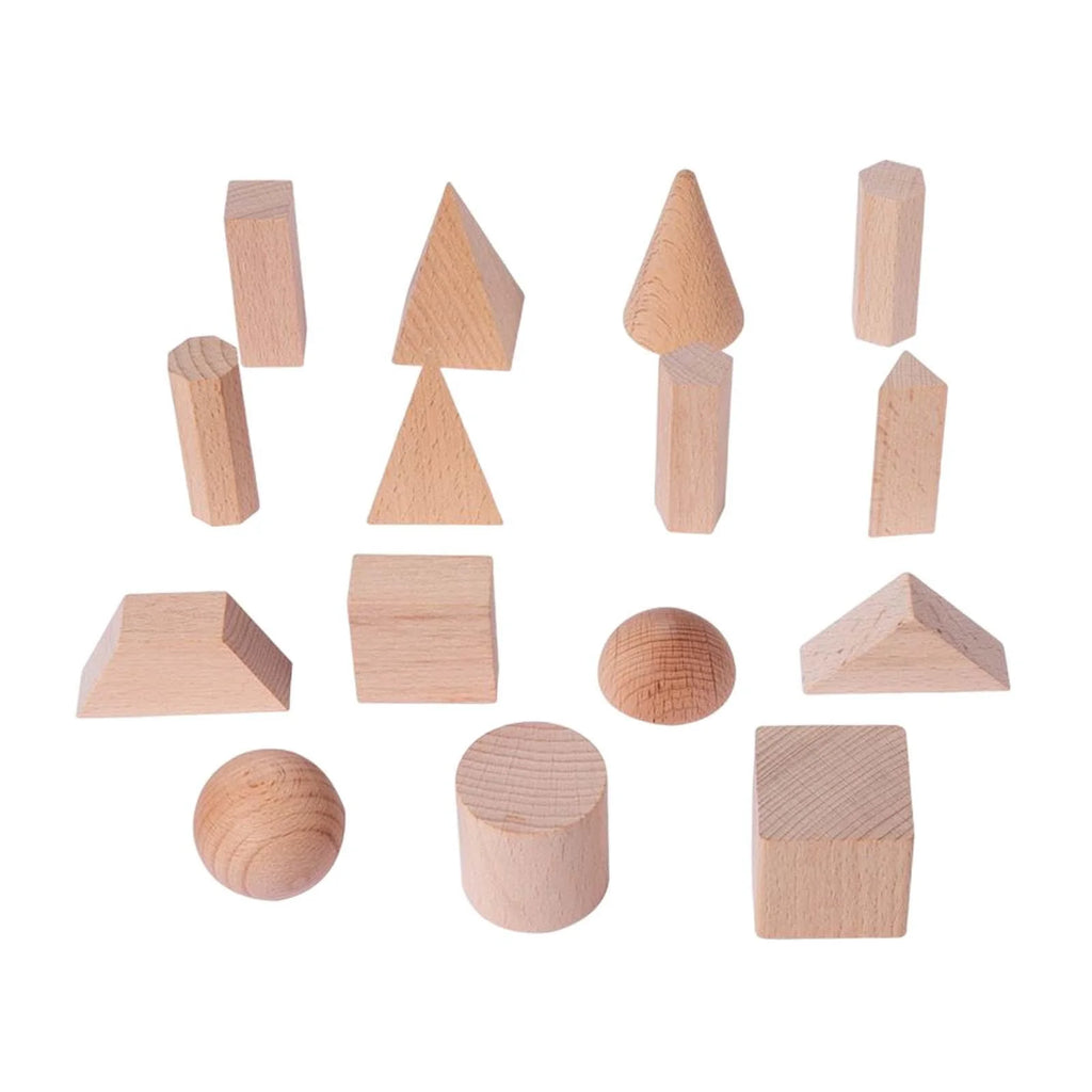 Wood Geometric Solids Math Toys C352