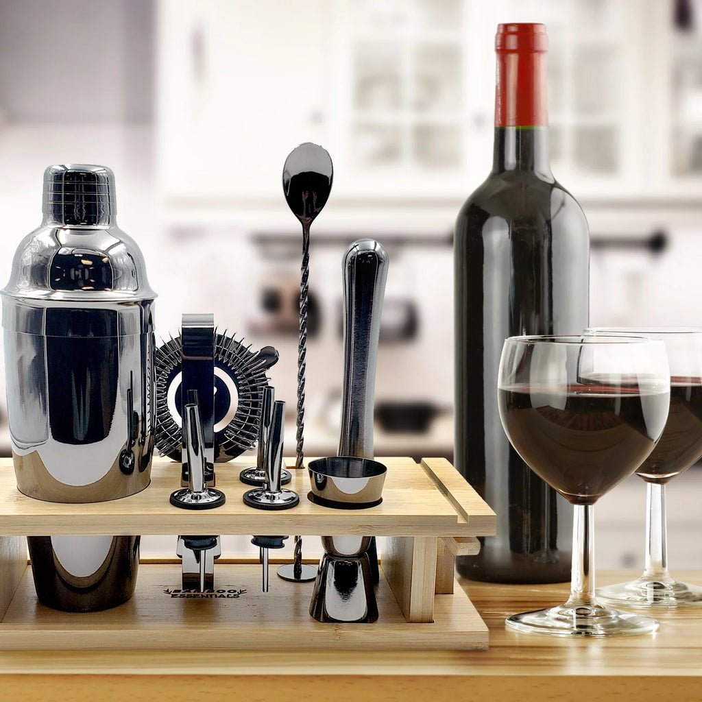 10-Piece Bamboo Bartender Kit U358