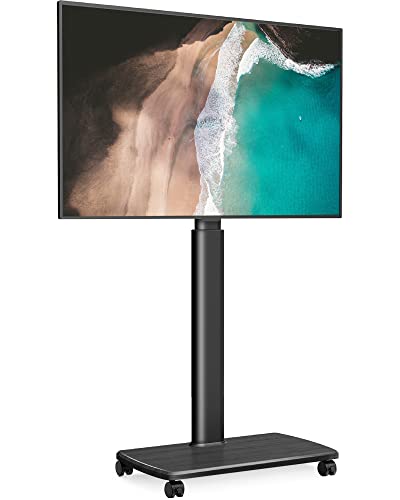 Rolling TV Stand for 32 to 65 Inch TVs with Swivel Mount A472