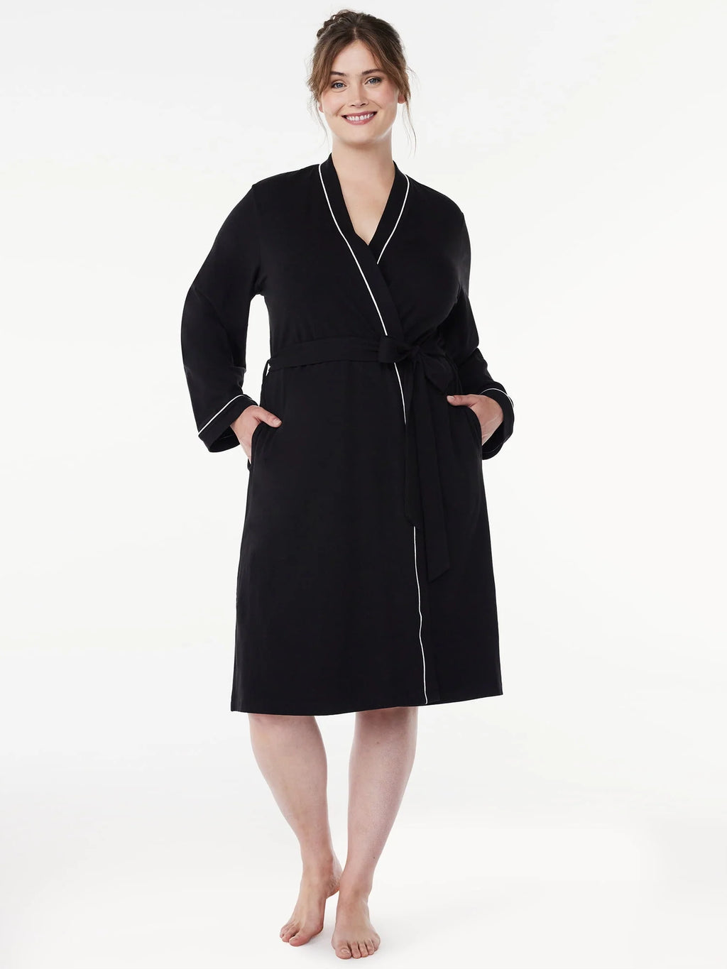 Women's Long Sleeve Wrap Robe H3675