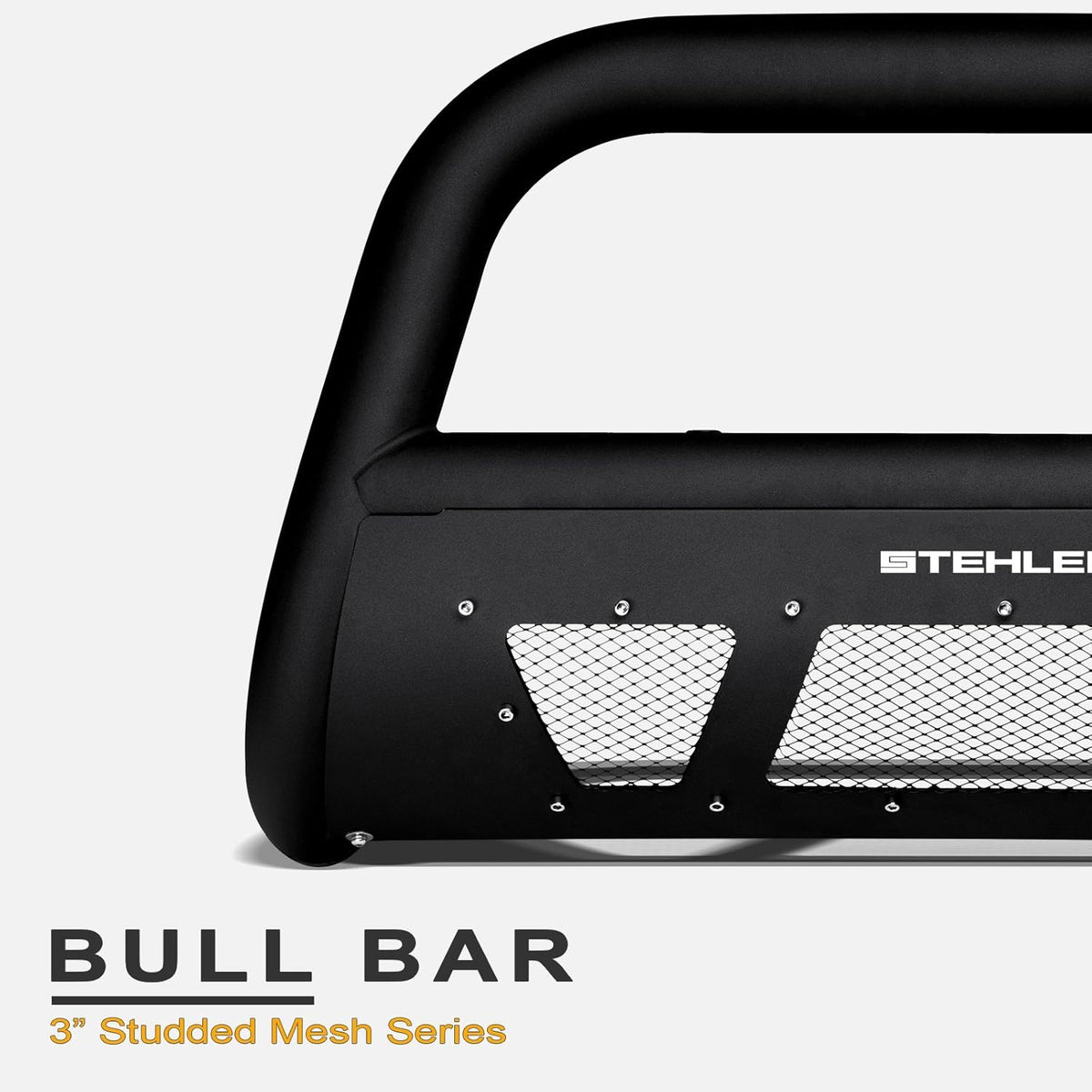 Matte Black Studded Mesh Bull Bar N8405