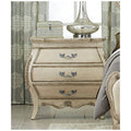Antique White 3 Drawer Night Stand U2080
