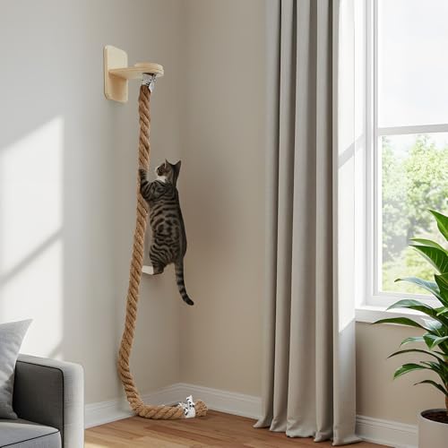 Wall Mounted Cat Tree with Scratching Post K122