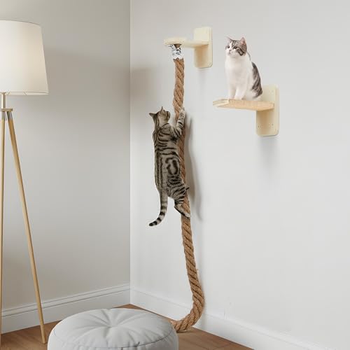 Wall Mounted Cat Tree with Scratching Post K122