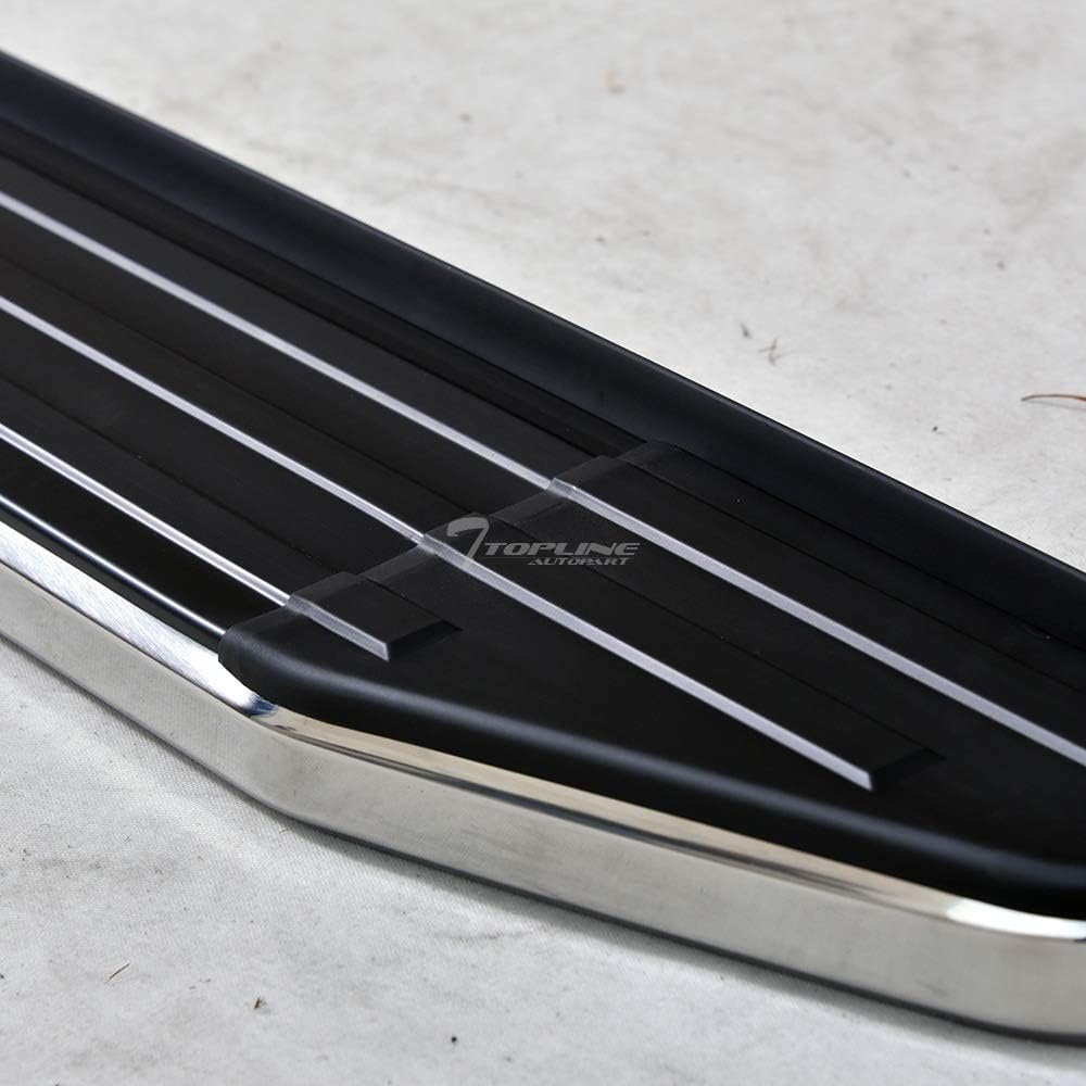 Black With Chrome Trim Aluminum Side Step Rail Running Boards For Nissan Frontier Crew Cab A348343
