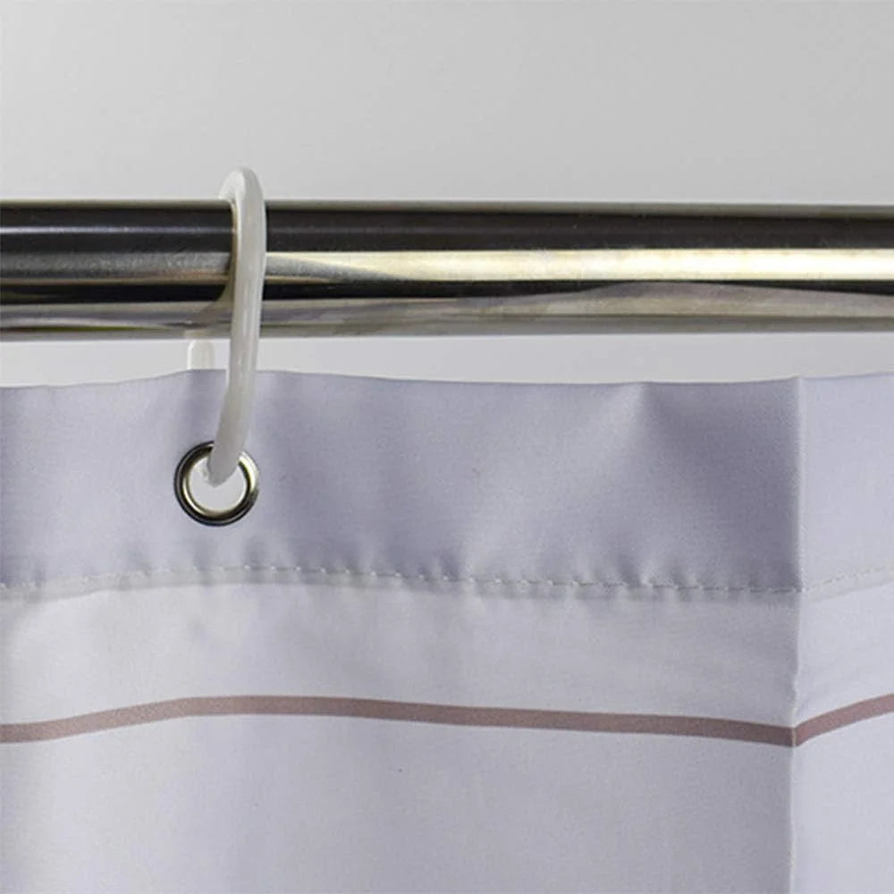 Black 72x72Inch Machine Washable Shower Curtain M832