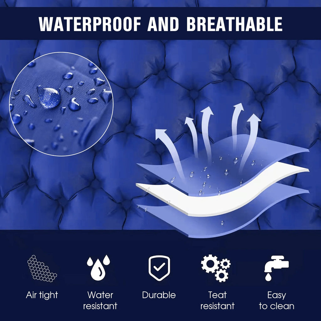 Inflatable Waterproof 2 Person Air Mattress with 2 Pillows W5939