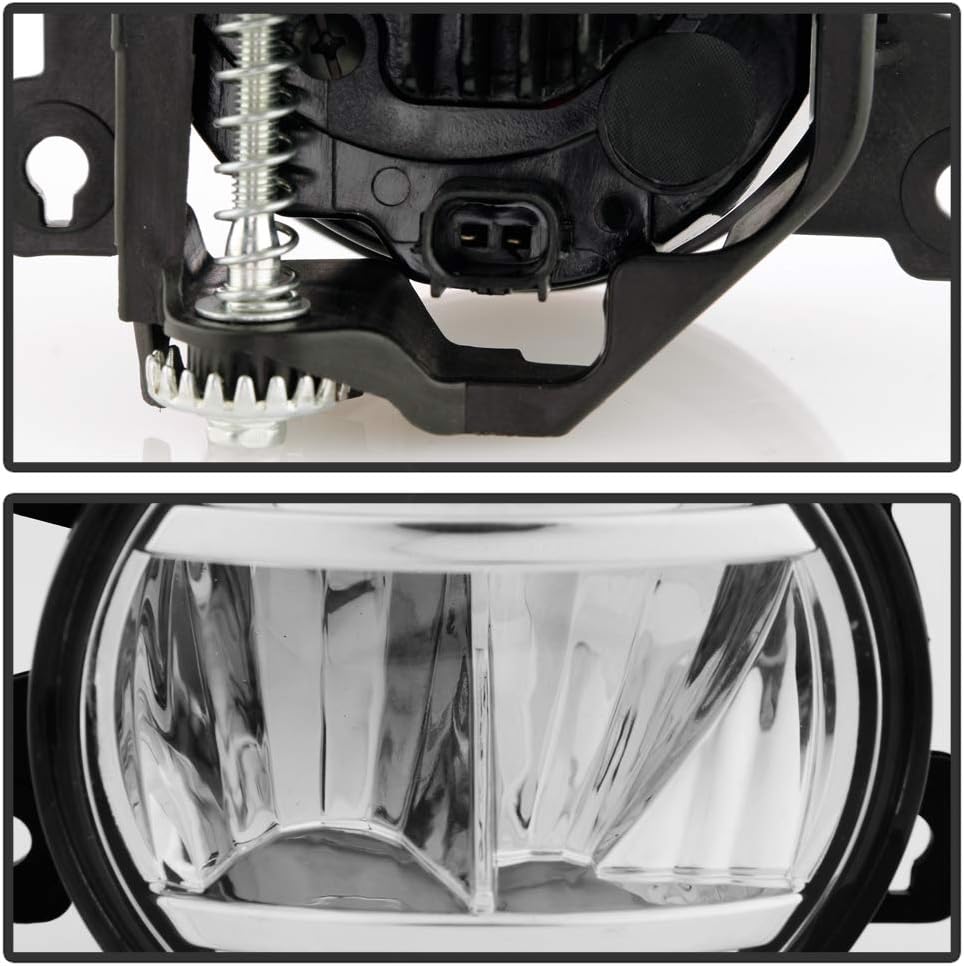 LED Bumper Fog Lights Driving Lamps Pair Set Assembly V8882