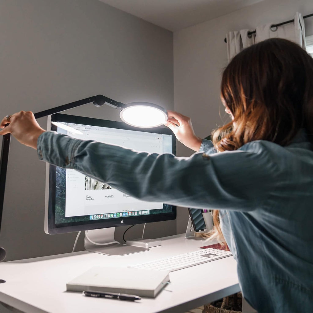 LED Desk Light with Clamp, Adjustable Brightness, Color Temperature P62107