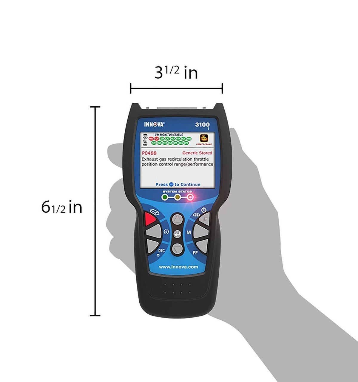 Diagnostic Code Reader Scan Tool with ABS and Srs W3772