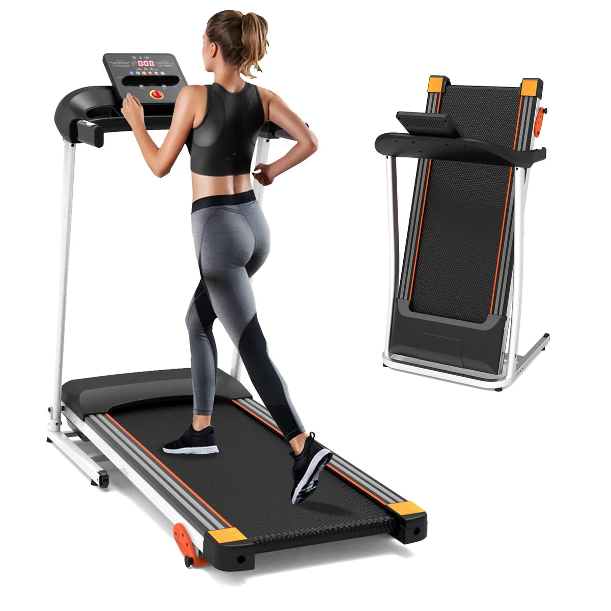 Folding Treadmill 2.5HP 220 LBS Weight Capacity C7144