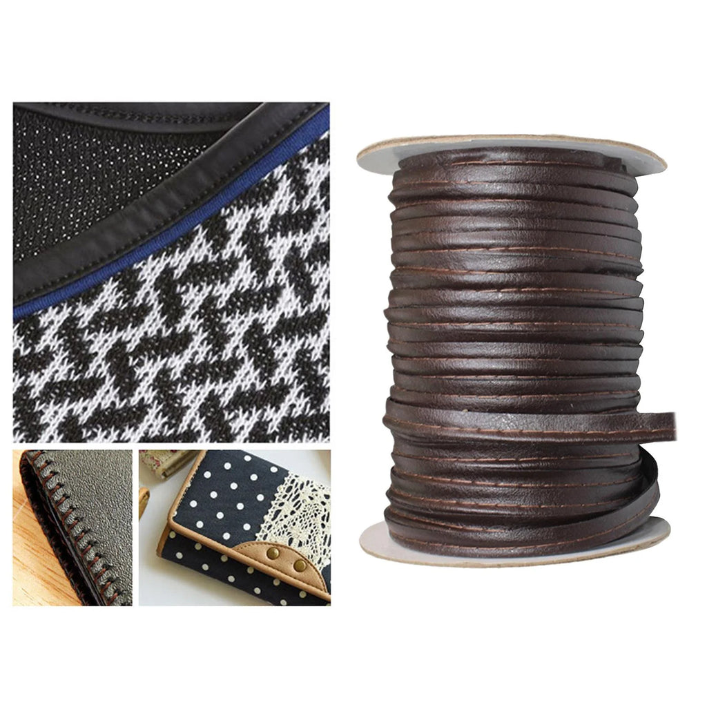 Faux Leather Bias Tape 50 Yards Continuous Bulk Spool V42964
