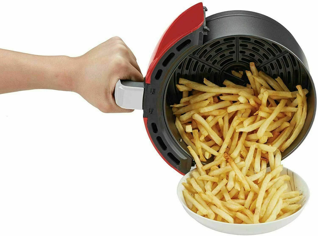 3.7-Qt. 1200 Watts Digital Air Fryer (Red) I114