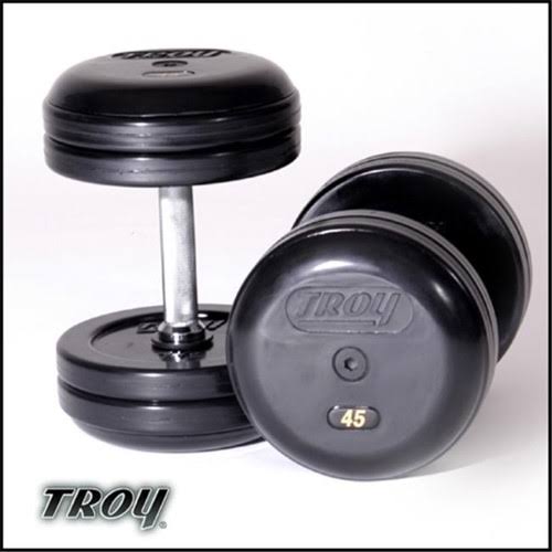 110 lb Rubber Dumbbells I6906