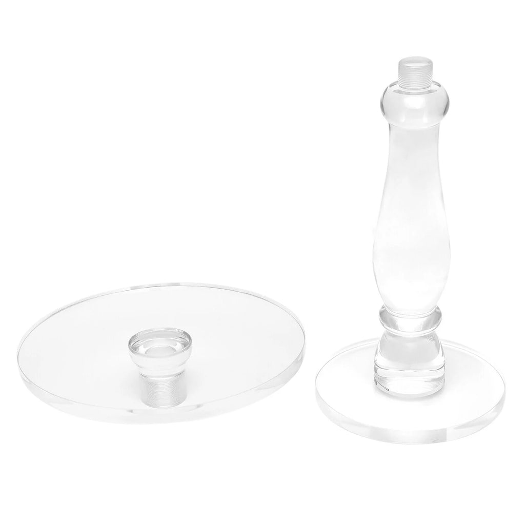 Acrylic Round End Table with Transparent Top Y14805