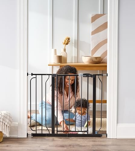 38.5-Inch Wide Walk Thru Baby Gate with Extension Kit B4291