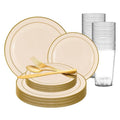 120 Settings Ivory Plastic Wedding Value Set G9897