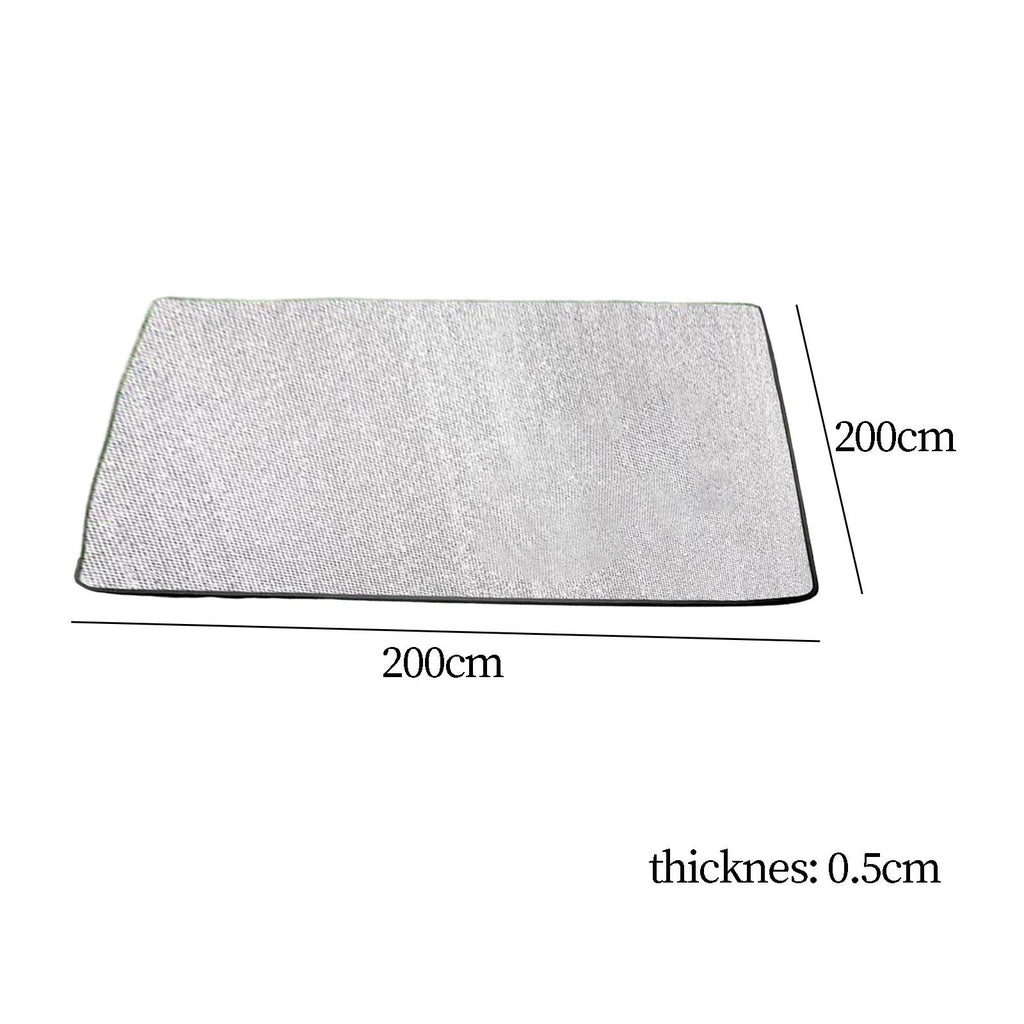 Aluminum Foil Sleeping Mat with Storage Bag 200cmx200cmx0.5cm W5117