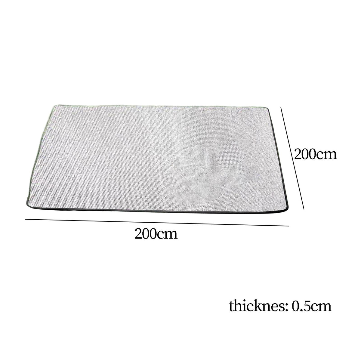 Aluminum Foil Sleeping Mat with Storage Bag 200cmx200cmx0.5cm W5117