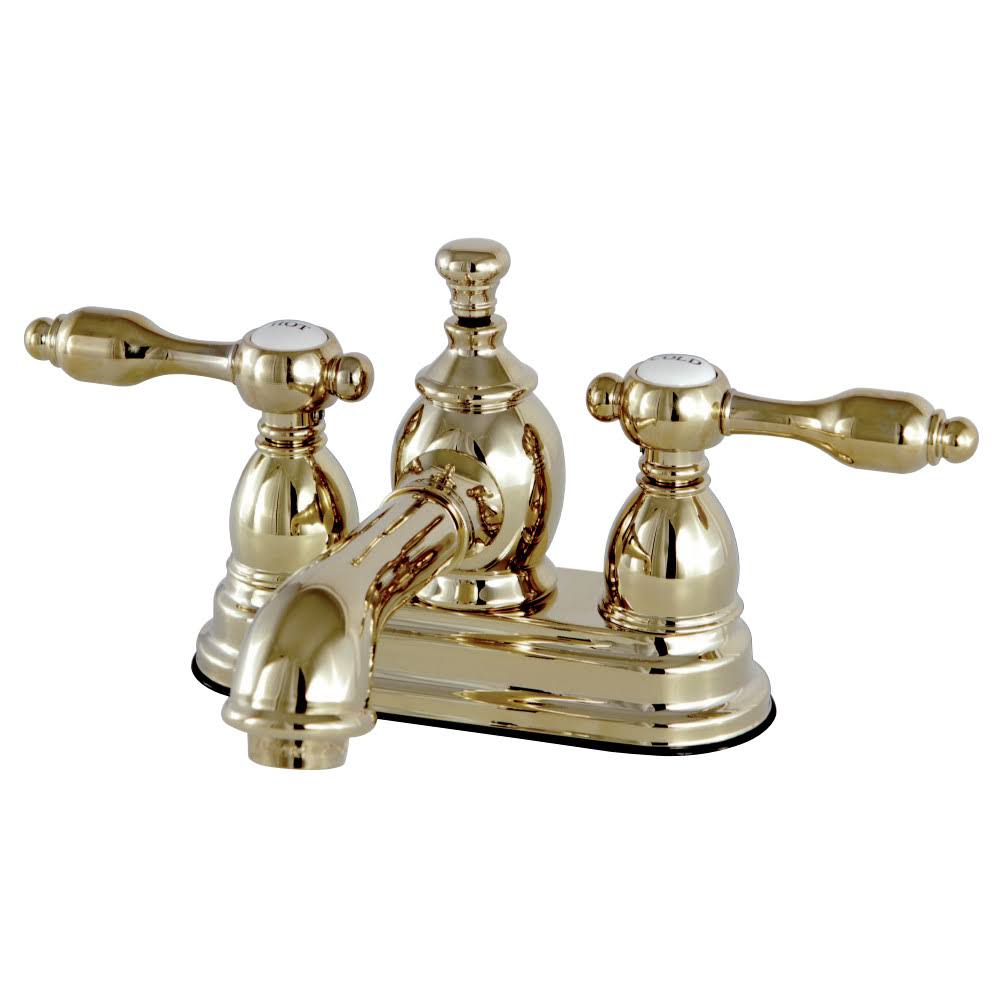 Polished Brass Centerset Lavatory Faucet with Pop-Up X8060