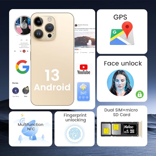 White 6GB+256GB 5G Android Cell Phone E542