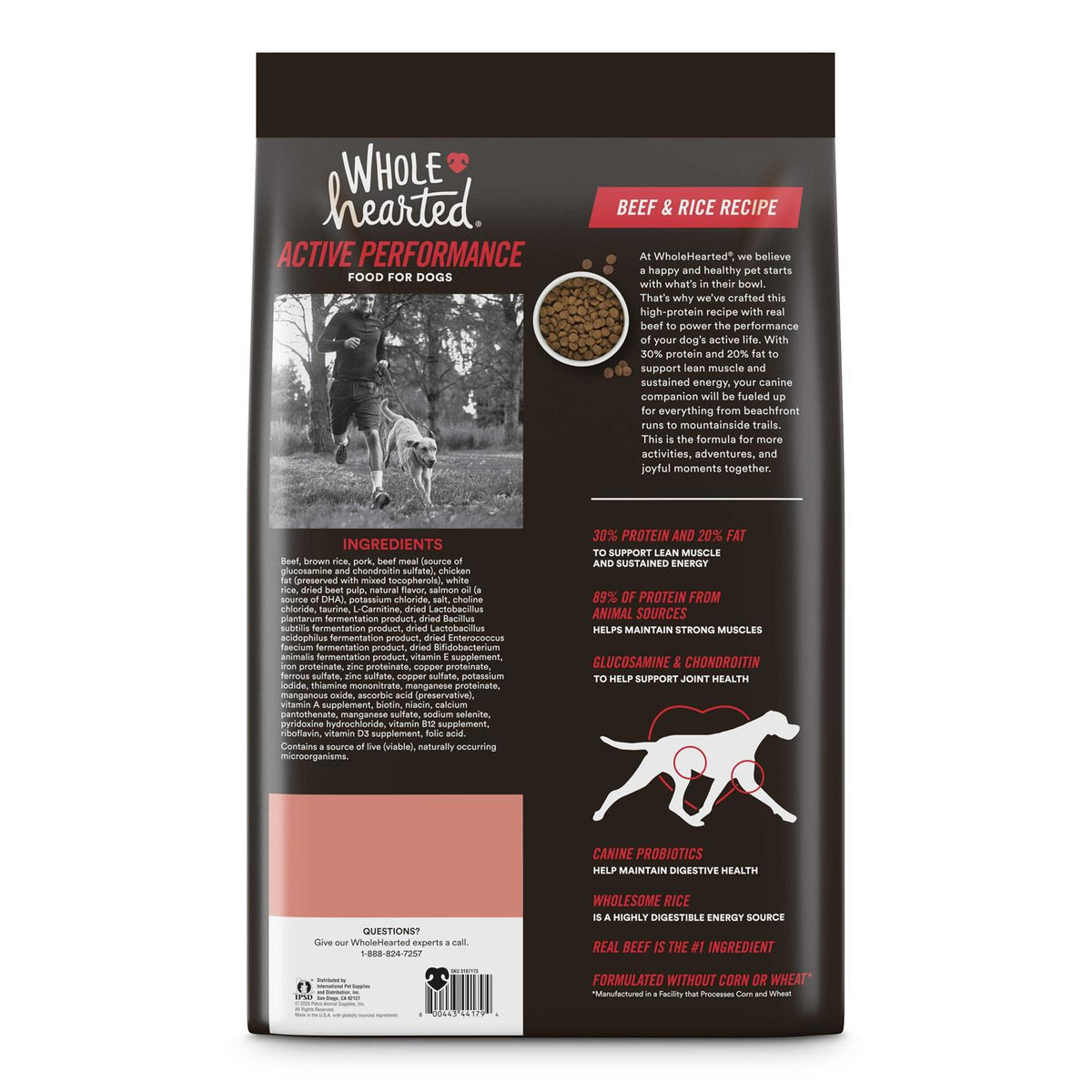 High-Protein Beef & Rice Recipe Dry Dog Food O5374