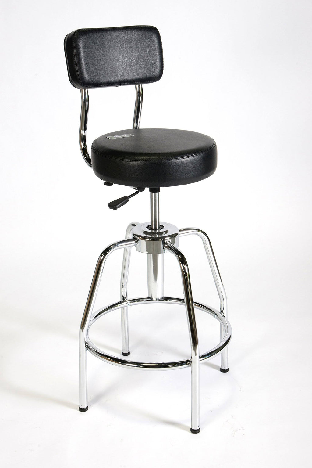 Black Vinyl Heavy-Duty Shop Stool A89954