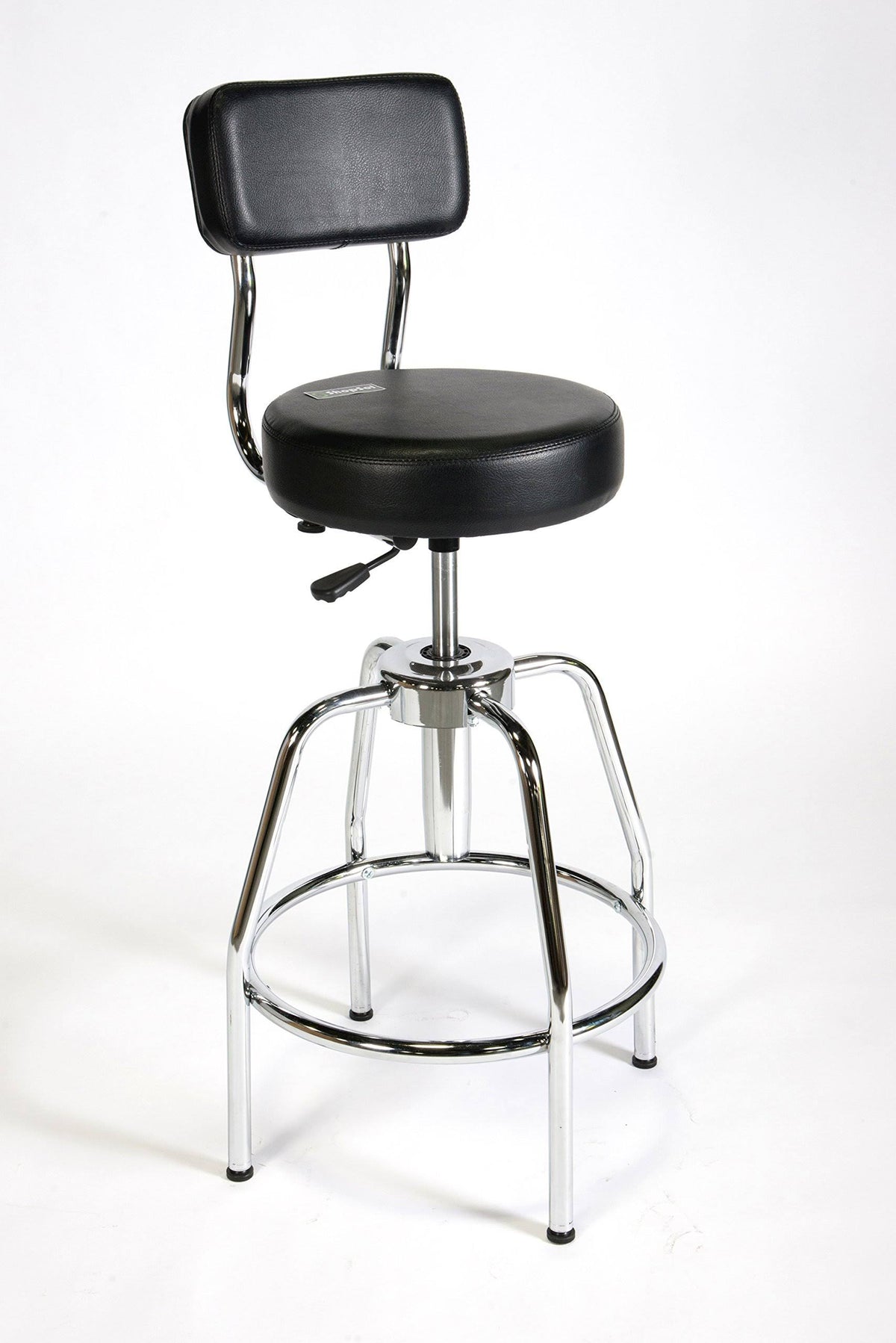Black Vinyl Heavy-Duty Shop Stool A89954