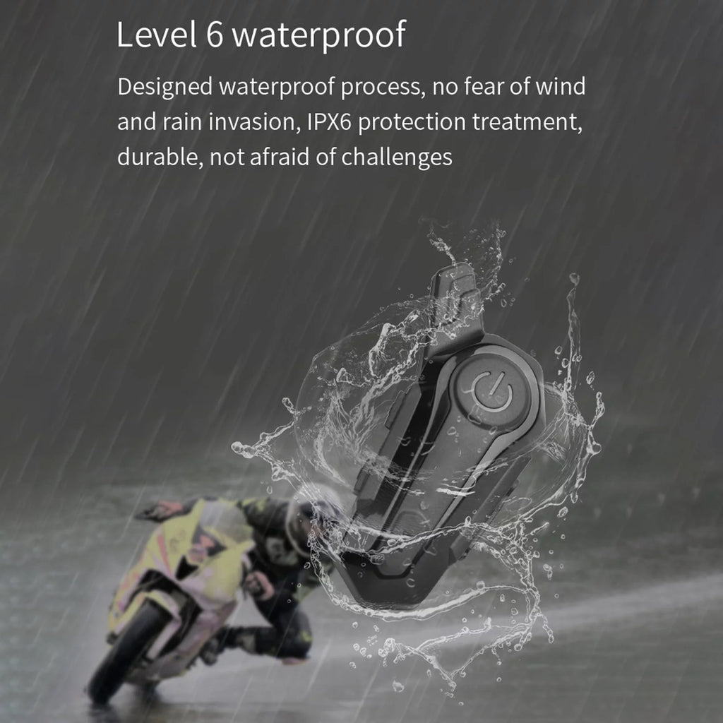 Waterproof Motorcycle BT Intercom Helmet BT Headset L3271