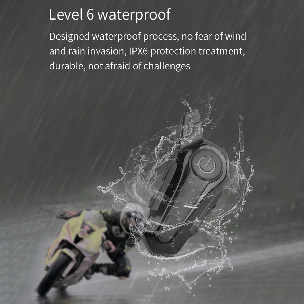 Waterproof Motorcycle BT Intercom Helmet BT Headset L3271