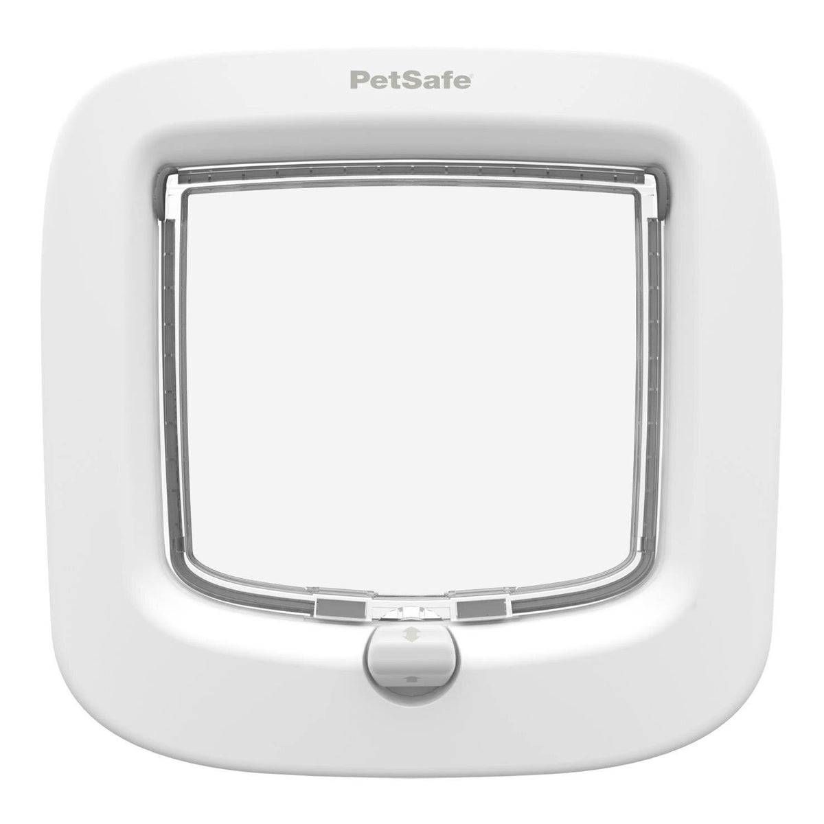 White 4 Way Locking Cat Flap U13016