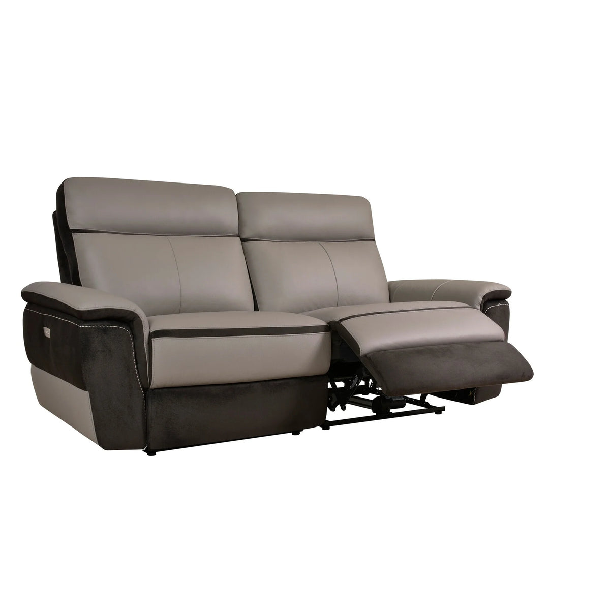 Leather Power Double Reclining Love Seat Y521