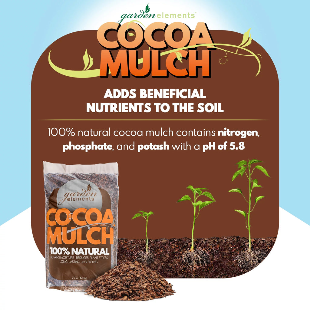100% Natural Cocoa Bean Shell Mulch 2 CF Bag G9834