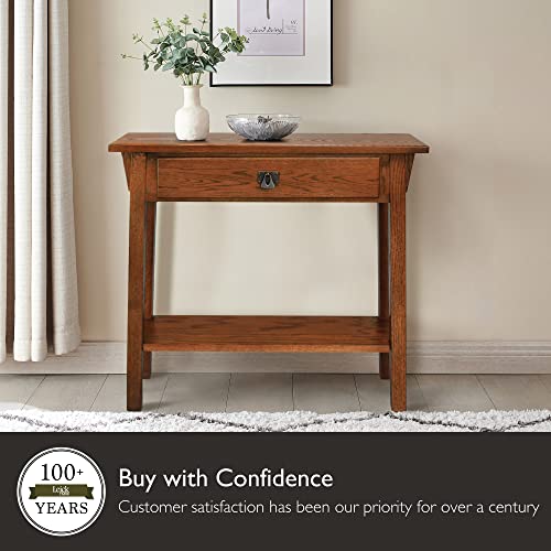 Medium Oak Wood Console Table D551460
