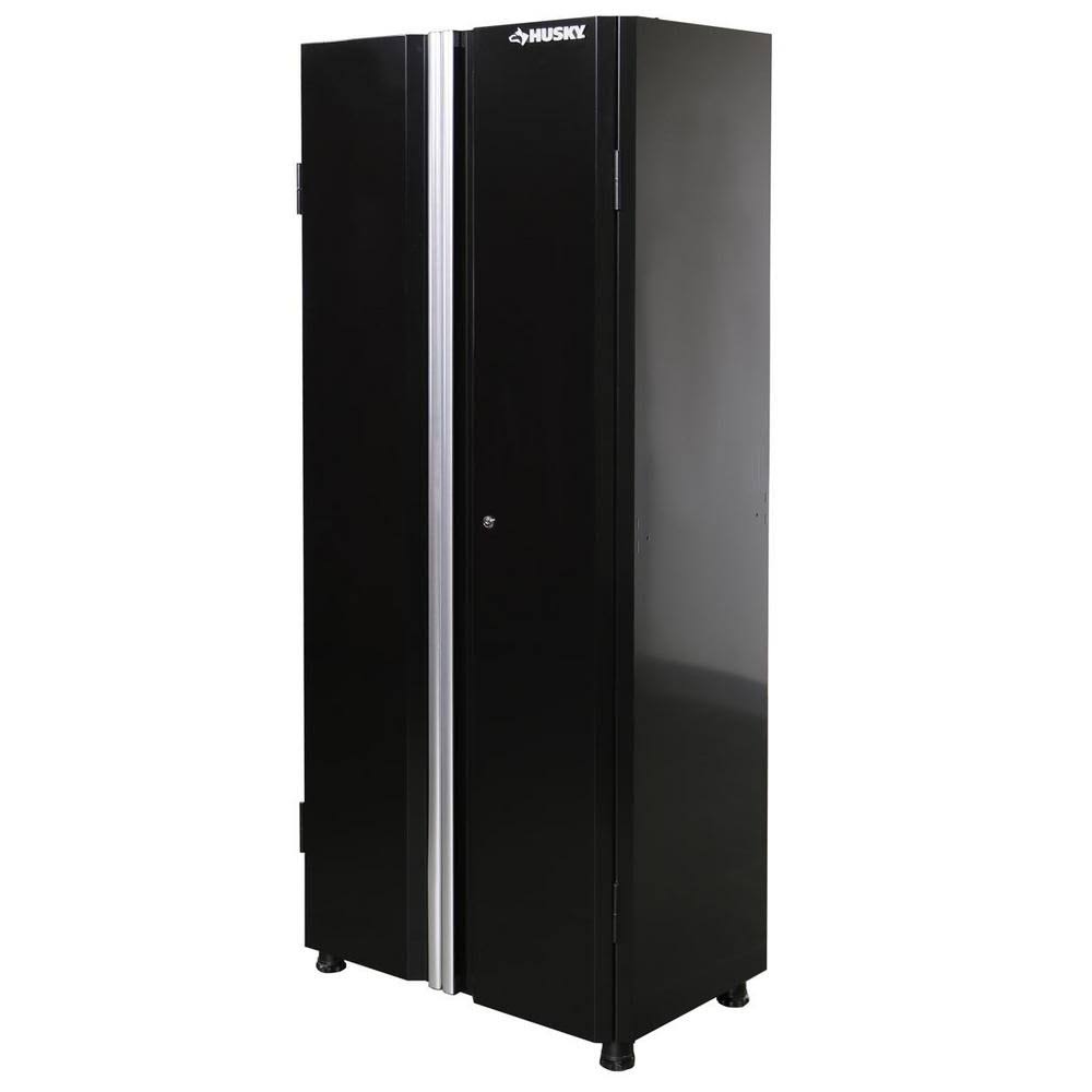 72 in. H x 30 in. W x 18 in. D Steel Tall Garage Cabinet Black H9698