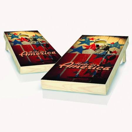 Made in America Cornhole Board Set 2x4 T486834